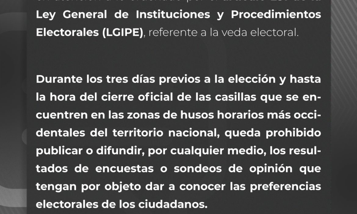 Concluyen las campañas de los Procesos Electorales 2023-2024.